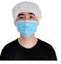 White/blue Disposiable Surgical Cap