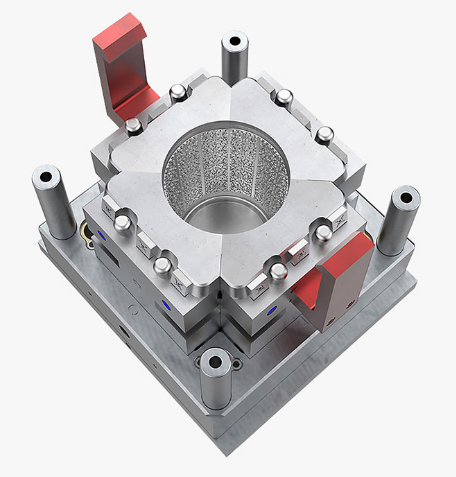 Plastic Round Dustbin Mould - Steel, 1 Cavity, High Quality Pp Material | Long Service Life, User-friendly Design, Easy To Clean, Water Drainage Plug, Reinforced Stability