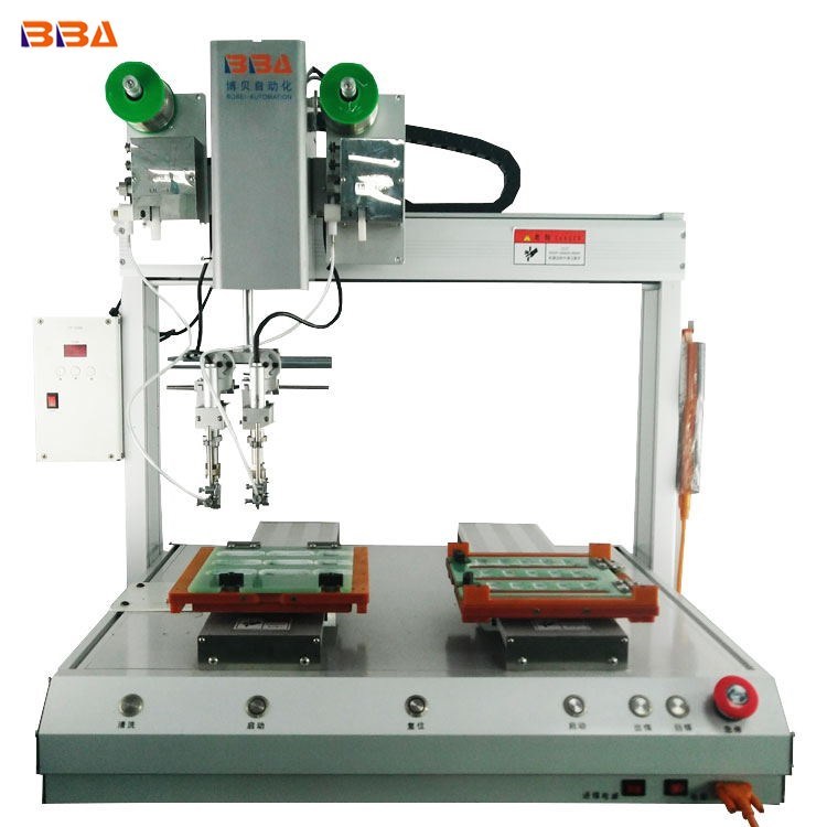 Silver High Speed Automatic Soldering Machine With Rotary Head For Pcb Solder