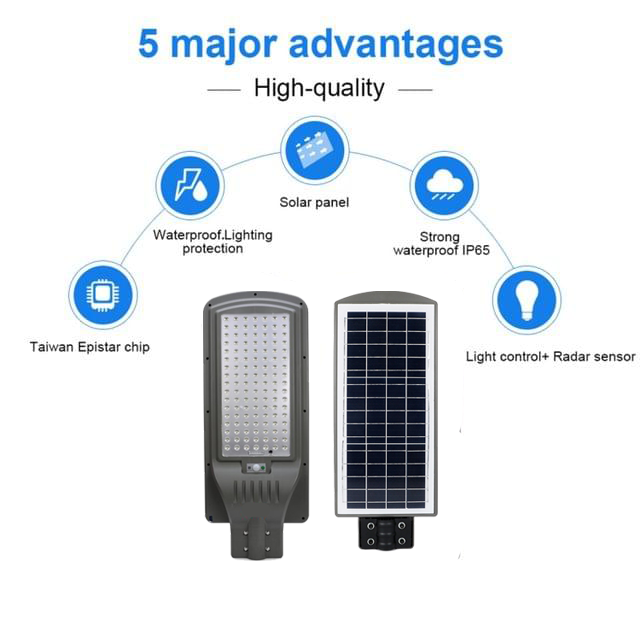 120w Solar Street Light Warranty: 2 Years