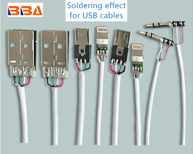 Silver High Efficiency Micro Usb Port Soldering Machine Tin Feeding Robot With Wire Feeder