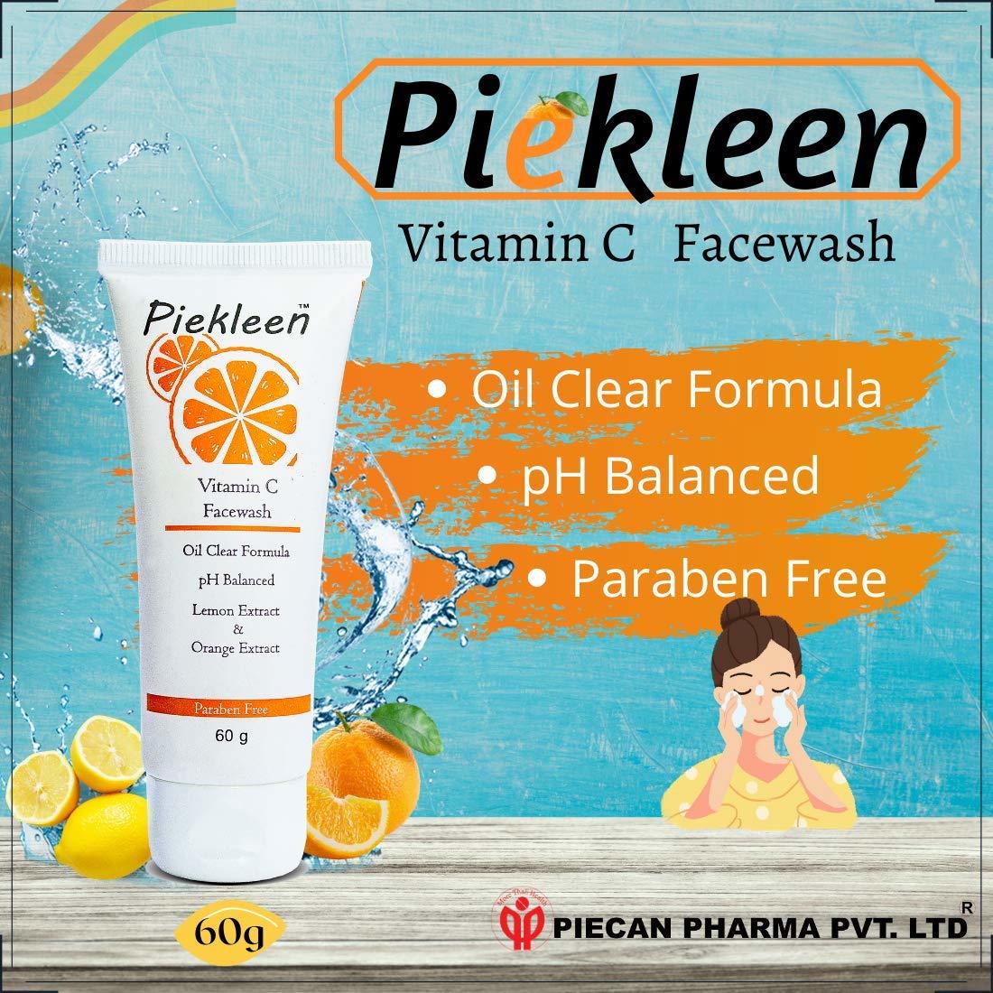 Vitamin C Facewash - Enriched With Fruit Extracts | Deep Cleansing, Brightening Formula For Radiant Skin