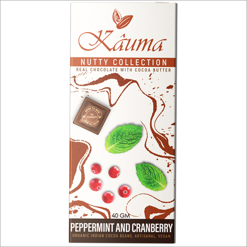 Peppermint And Cranberry Chocolate - Pack Size: 40 Grams