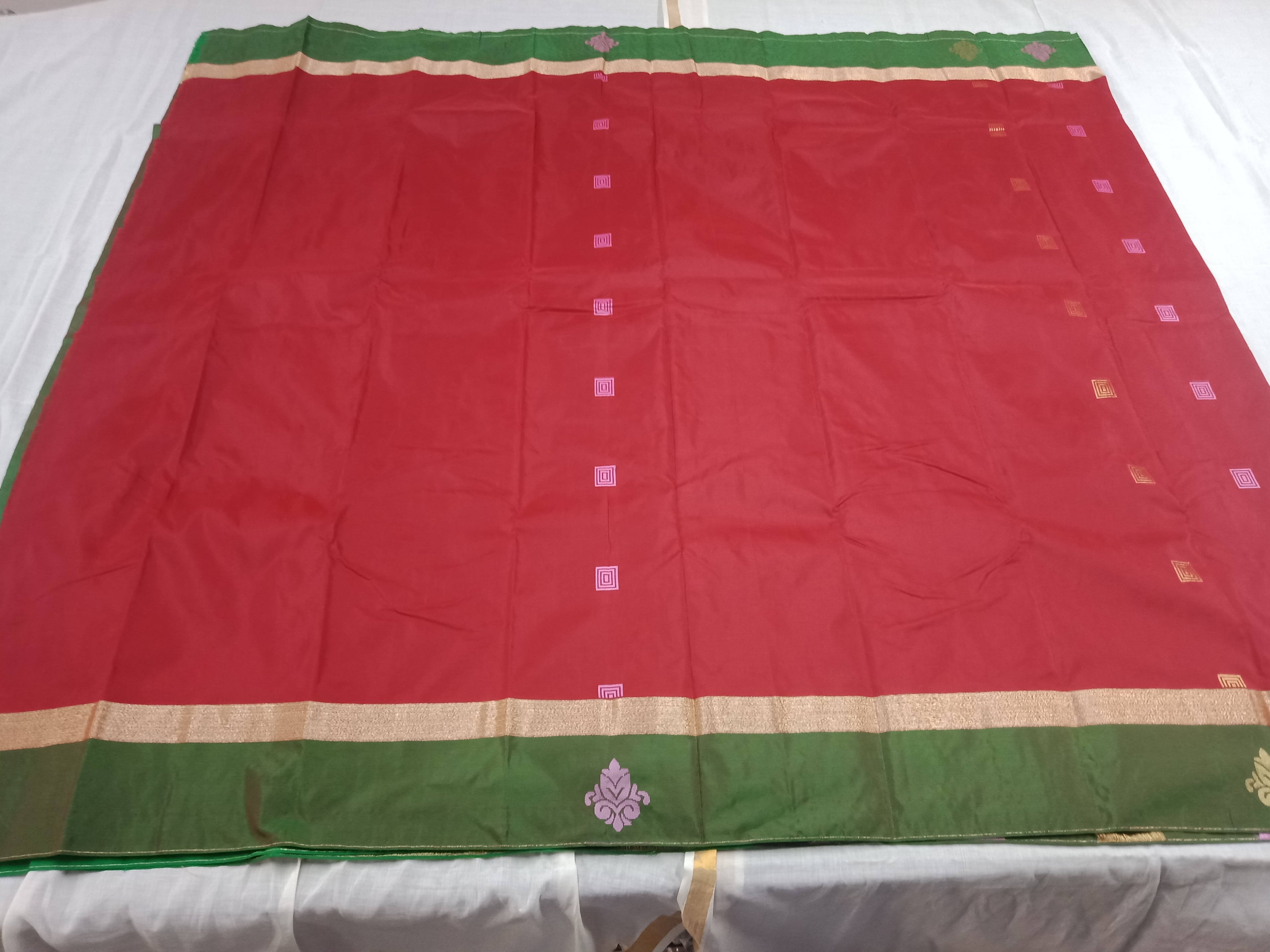 Multicolor Arani Semi Silk Fancy Saree