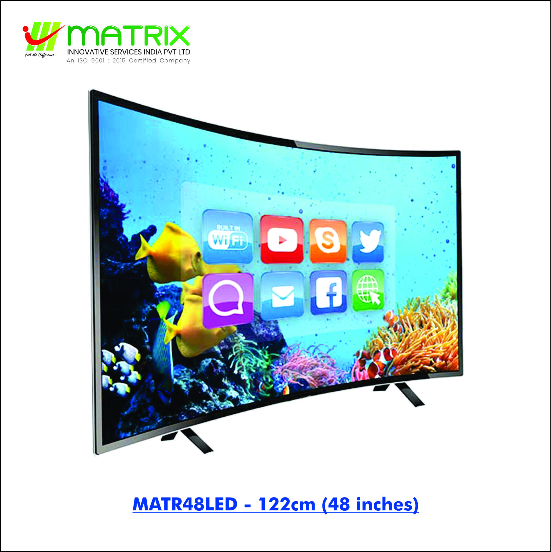 50"inches Matrix Smart Led Tv