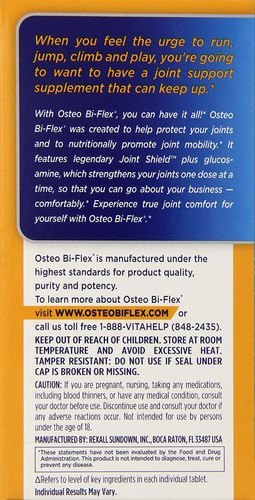 Osteo Bi-flex Joint Health Triple Strength Glucosamine Chondroitin With Joint Shield, 80 Coated Tablets Efficacy: Promote Healthy & Growth