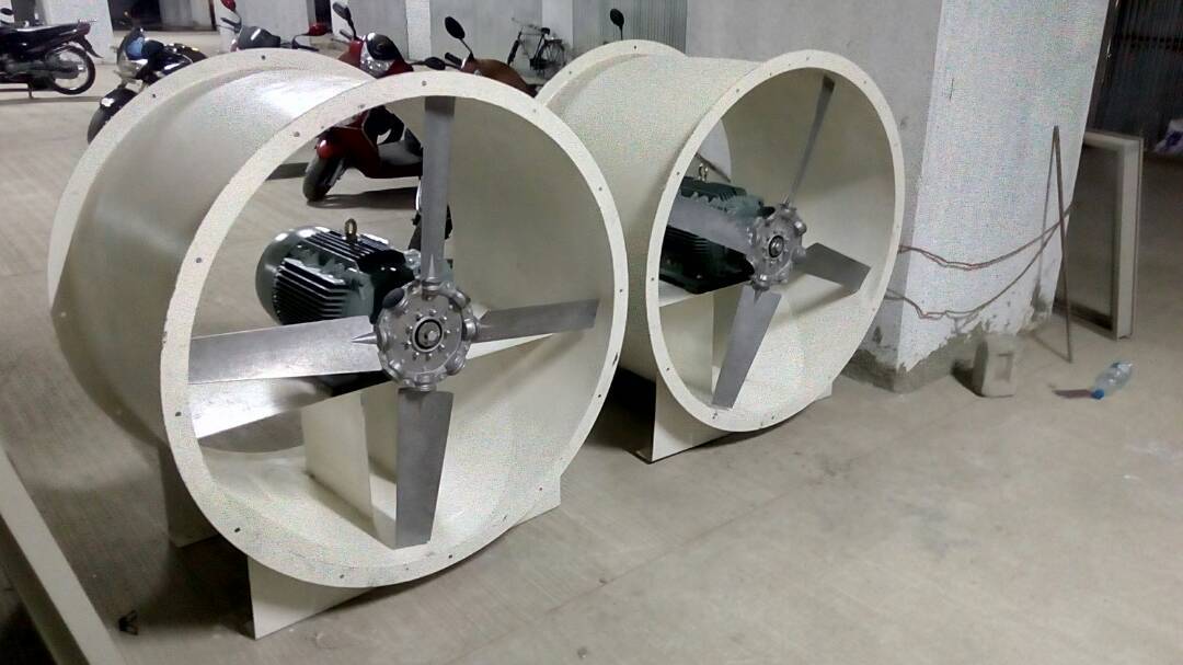 Tube Axial Fan - Air Volume: 500 To 150000  Ft3/min (Cfm)