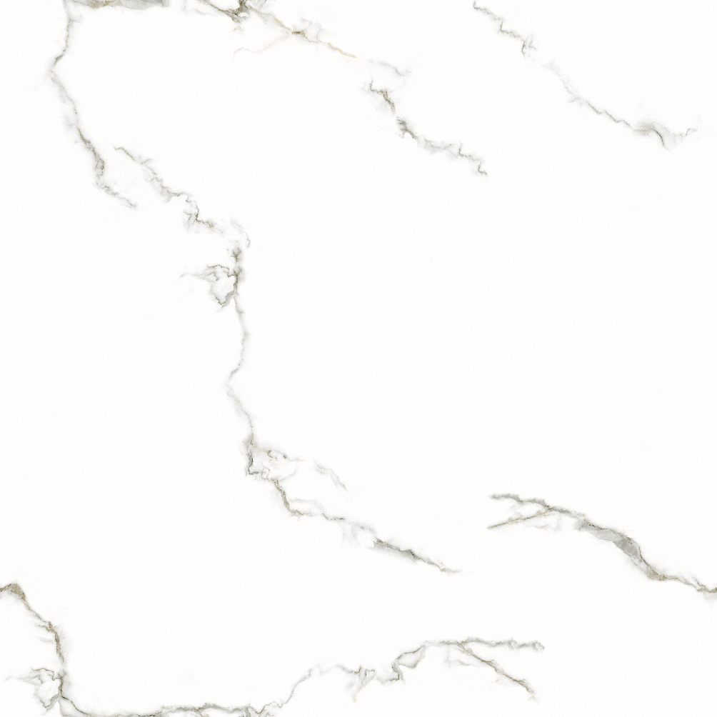 Polished Glazed Vitrified Tiles - 600x600mm, Glossy White Porcelain Finish | Acid-resistant, Non-slip, Premium Quality
