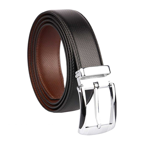 Genuine Leather Mens Reversible Belt - Buckle Material: Steel