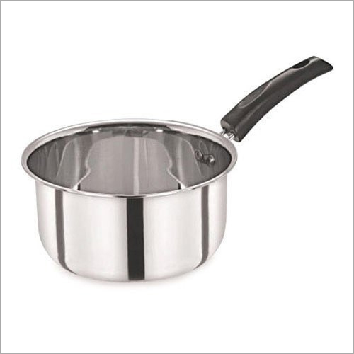 2 L Stainless Steel Saucepan - Stainless Steel, 2 Liters | Fine Finish, Abrasion & Corrosion Resistance, High Strength, Easy to Cook