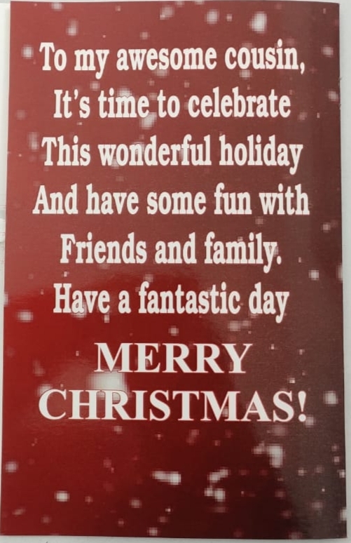Merry Christmas Musical Singing Audio Greeting Card - Customized Design 3d & Flat Styles Available Perfect For Holiday Greetings