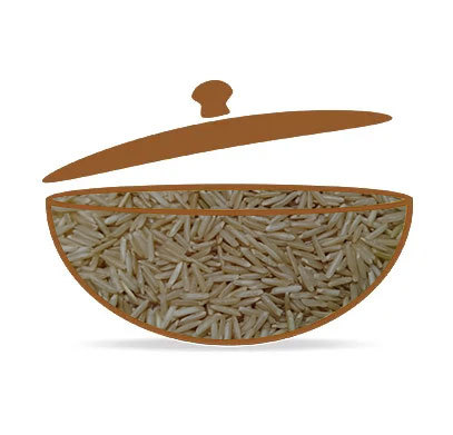 1121 Brown Basmati Rice - Average Length 8.00-8.38mm, Moisture Max 13% , Rich in Fiber and B Vitamins, Light and Nutty Flavor