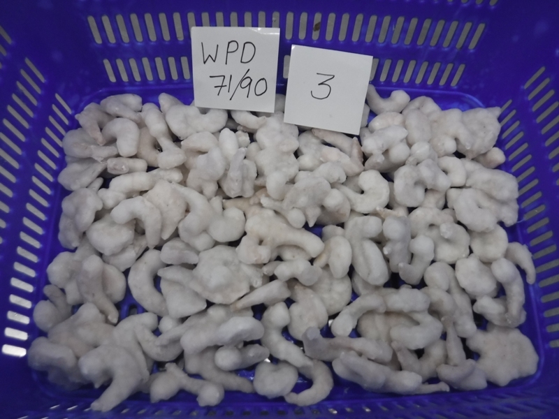 Frozen Shrimps - Frozen Vannamei Pdton & Pd, Net Wt Net Ct, 30% Glaze, Skinless Body Pieces, 1-year Shelf Life, Variety: Other