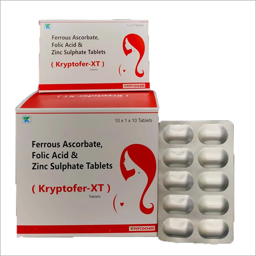 Ferrous Ascorbate Folic Acid And Zinc Sulphate Tablets