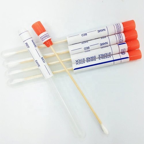 Sterile Swab - Premium Quality Cotton Tip, Ideal for Safe Sample Collection