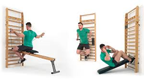 Imi-2825 Wall Bar Cum Multi-exercise Unit (Metal Frame, Wall Mounting) Age Group: Elders