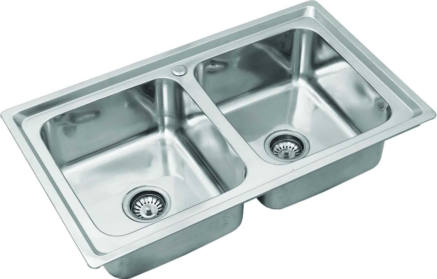 Kitchen Sink - Stainless Steel, 20 X 16 X 8 Inches, Silver Color | Polished Finish, Rust-resistant, Undermount Or Topmount Installation, 5-year Warranty