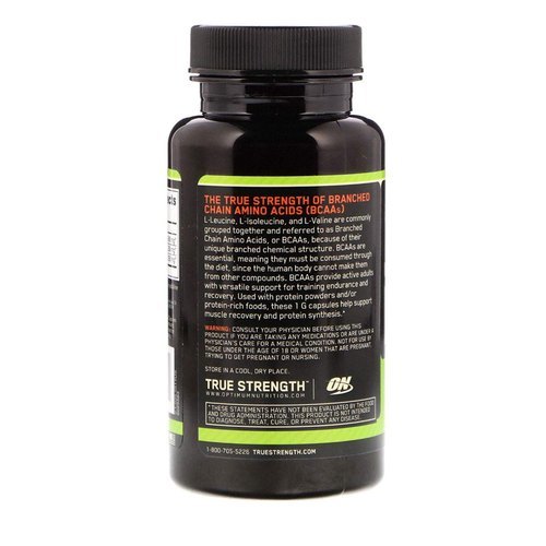 Optimum Nutrition Bcaa 1000 Caps1000 Mg - 60 Capsules Efficacy: Promote Healthy & Growth