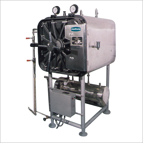 Silver High Pressure Rectangular Steam Sterilizer