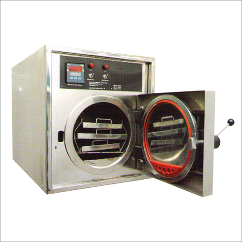 Tabletop Flush Autoclave - Steel, 19x22x25 Inch | Automatic Operation, Easy Twisting Door Handle, Ideal For Sterilizing Surgical Equipment
