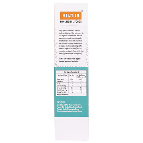 Muesli Super Seeds Nordic Rolled Oats - 500g Pack | Gluten-free, Baked, 5g Protein, 23g Carbohydrates, Instant Style, Antioxidant-rich