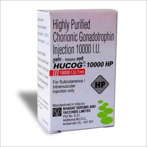 Hucog 10000 Hp Injection Recommended For: Female& Male Infertility