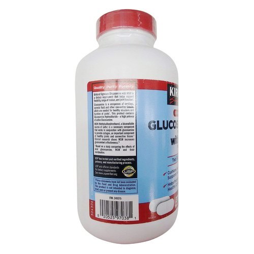Kirkland Signature Extra Strength Glucosamine Hci 1500mg, With Msm 1500 Mg, 375 Tablets Efficacy: Promote Healthy & Growth