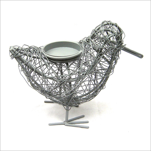 Bird Candle Holder - Handmade Iron Wire with Coated Finish | Ideal for Ceremony, Party Decoration, Gift, Home Decoration, Wedding Decor
