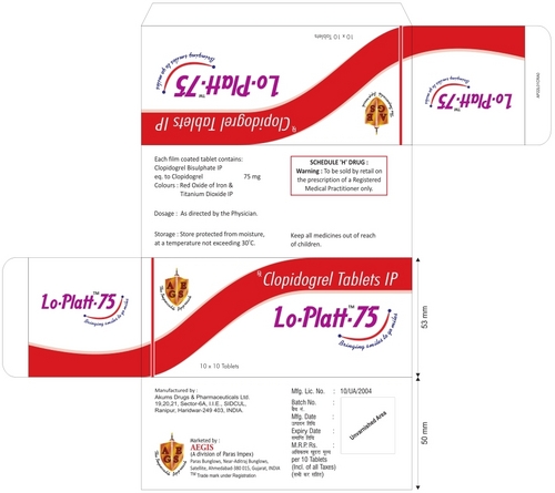 क्लोपिडोग्रेल टैबलेट्स