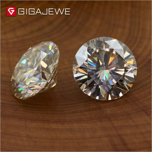 Brown Moissanite Diamond - Light Brown, Very Good Round Cut | 99.999% Purity, Enhanced Cut Quality