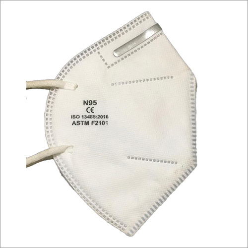 N95 Face Mask - White Color | Unisex Design For Personal Care, Protects Against Bacteria, Dust & Pollution
