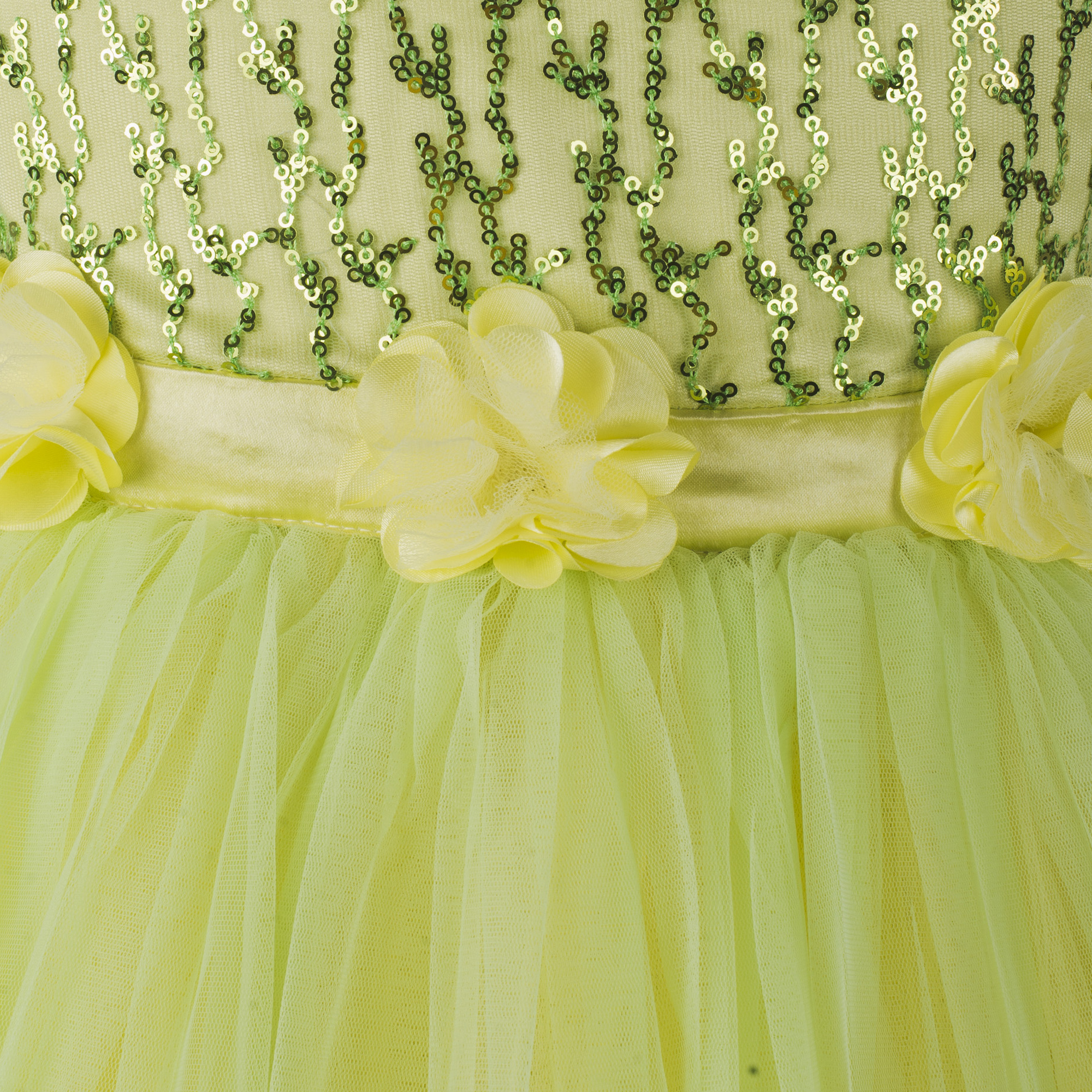 Kids Sequence Embellished Yellow Party Wear Frock Age Group: 2-12 Years