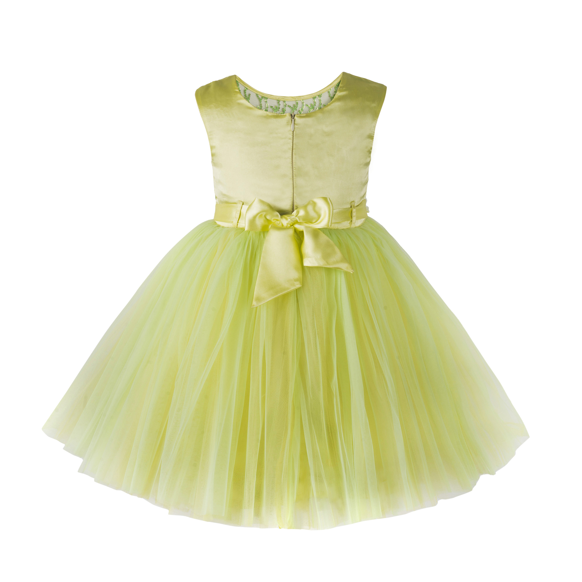 Kids Sequence Embellished Yellow Party Wear Frock Age Group: 2-12 Years