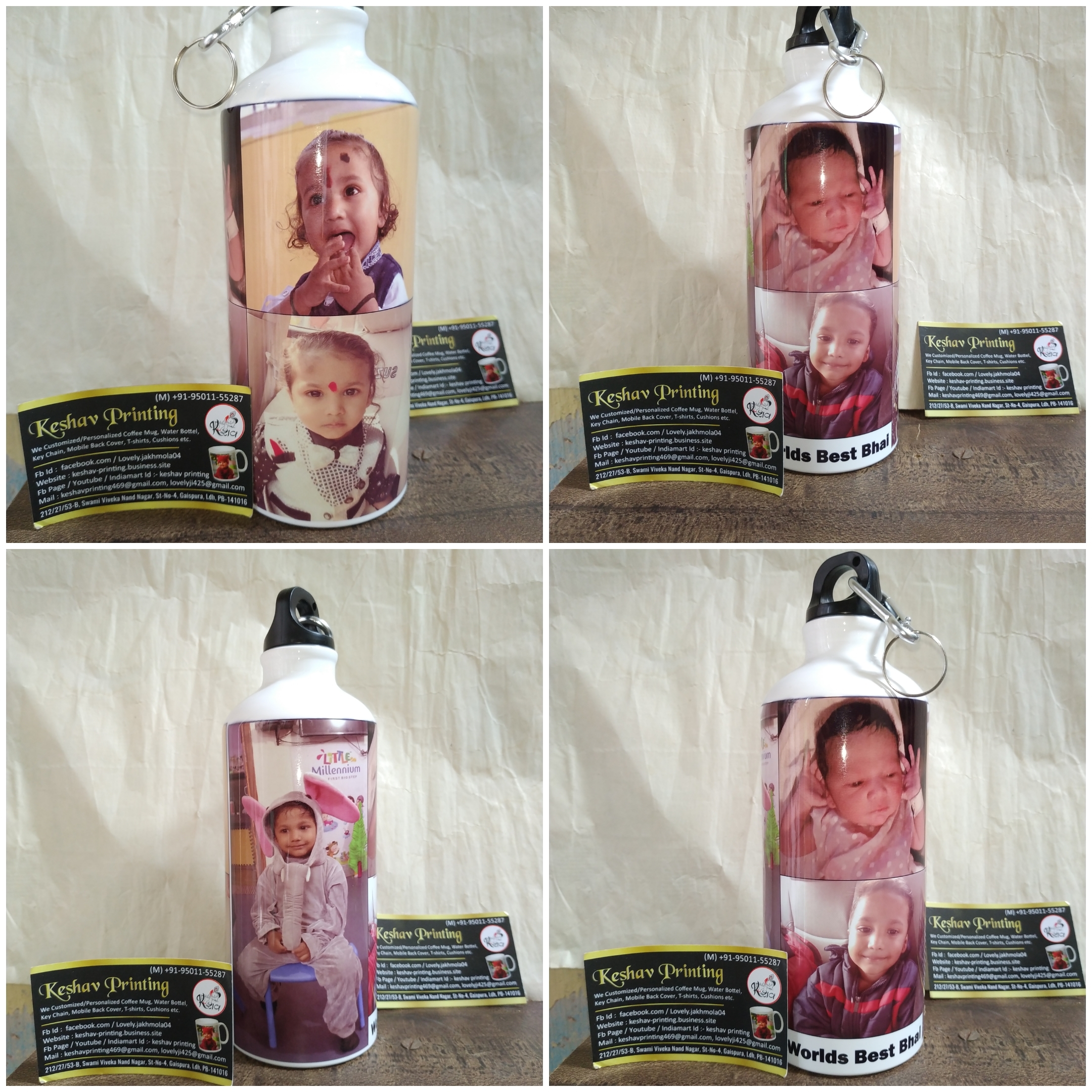 Customized Photo Printed Water Bottle