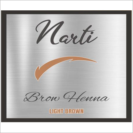 हल्की भूरी भौंह मेंहदी