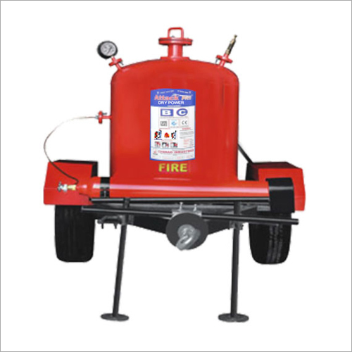 Trailer Mounted Fire Extinguisher - Steel, 1000 Liters Capacity, 1.5m x 1m x 1m Dimensions, 500 kg Weight - 10 bar Pressure, 20m Hose Length, Adjustable Nozzle Type
