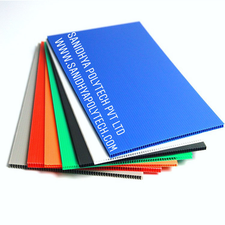 Available In Different Color Pp Corrugated Flute Board