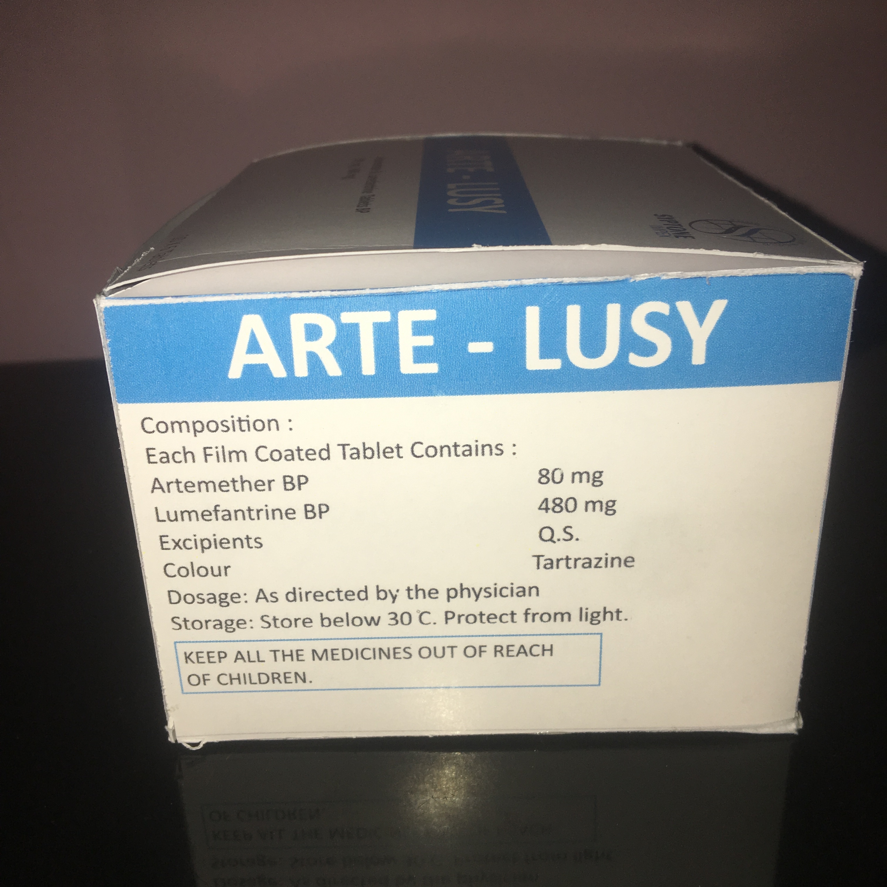 Artemether 80 Mg + Lumefantrine 480 Mg Tabs. General Medicines