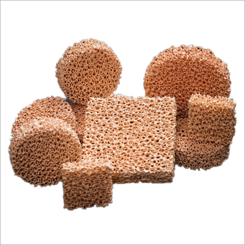 रिफ्रैक्टरी रेटिक्यूलेटेड स्ट्रक्चर ज़िरकोनिया सिरेमिक फोम फ़िल्टर व्यास: 40-500 मिलीमीटर (मिमी)