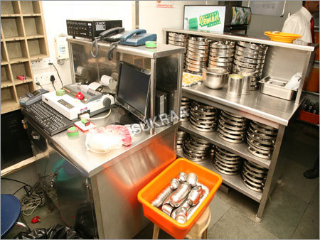 स्टेनलेस स्टील कैश काउंटर