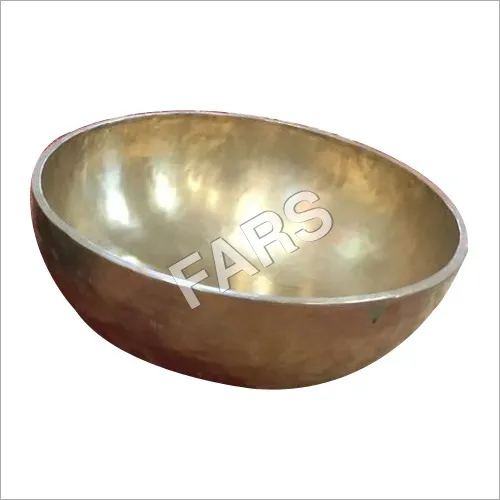 Golden Dull Large Singing Bowl