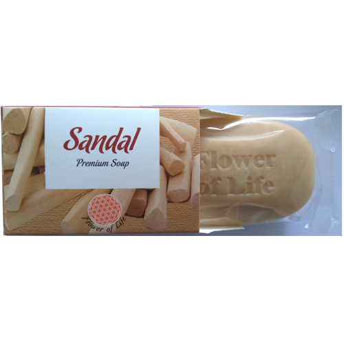 Sandal Soap - 75 Grams | Enriched With Vegetable Oil For A Luxurious Bath Experience