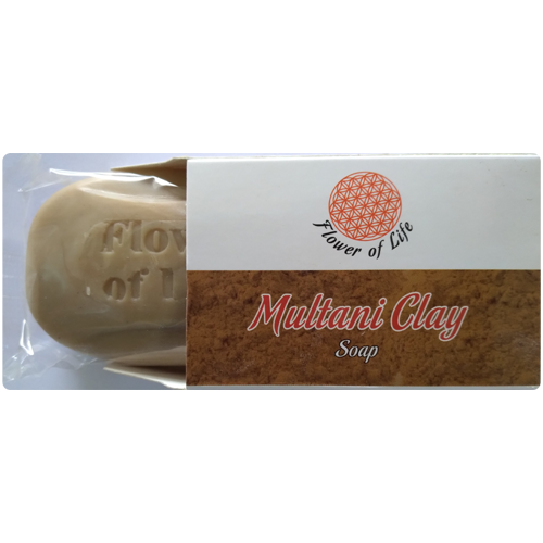 Multani Clay Soap - 75 Grams | Solid Bath Soap, Non-transparent, Enriched With Natural Ingredients