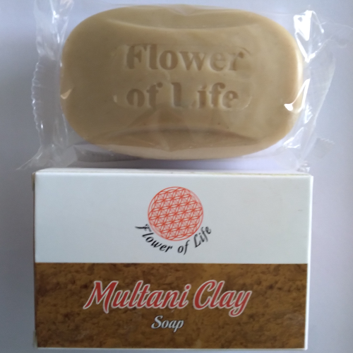 Multani Clay Soap - 75 Grams | Solid Bath Soap, Non-transparent, Enriched With Natural Ingredients