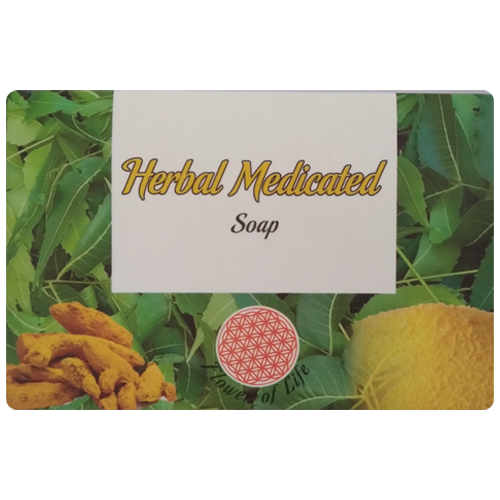 Herbal Medicated Soap - 75 Grams | Solid Bath Soap With Healing Herbal Extracts For Skin Relief