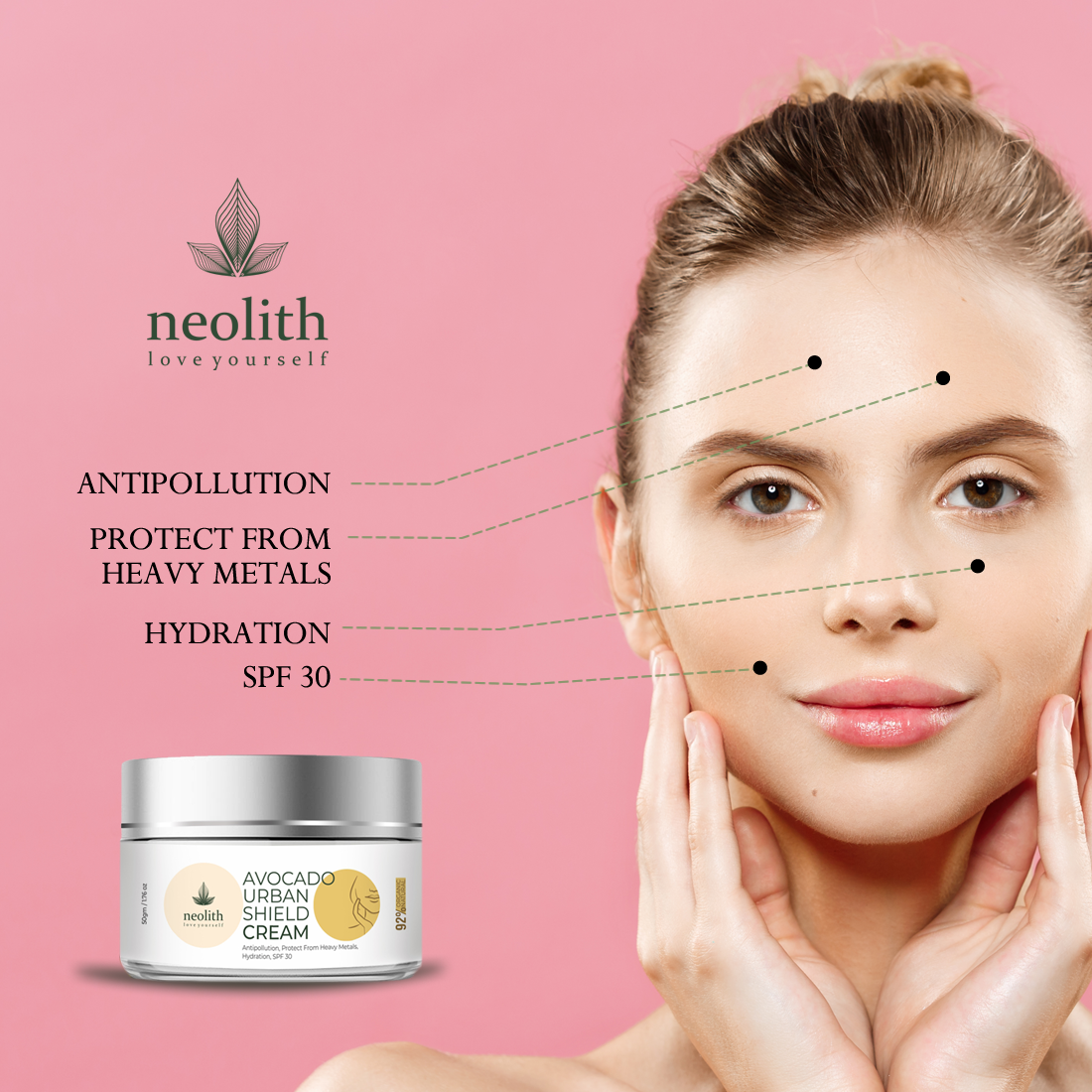 Neolith Avocado Urban Shield Cream (50 G) Age Group: 13-65