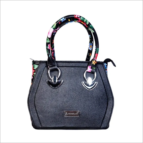 Ladies Leather Fancy Hand Bag - Genuine Leather, Different Sizes Available, Black | Customized Colors, Designs, and Sizes for Every Lady's Style