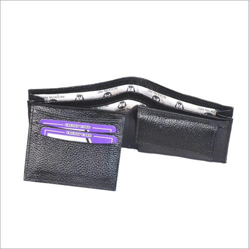 काला पुरुषों का लेदर वॉलेट