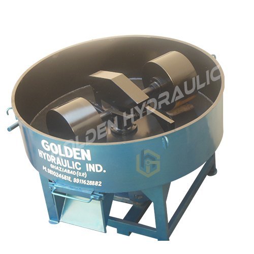 Industrial Pan Mixer Machine - Steel, 1000mm x 1000mm x 1200mm, 3 HP Motor | High Capacity 500 Liters, 30 RPM Rotation Speed, Durable & Efficient Mixing
