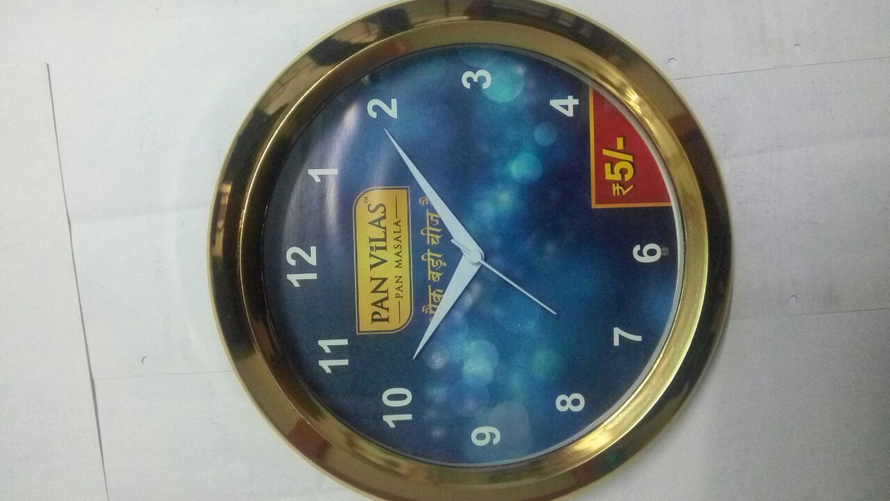 Dhanuka Musical Hourly Chanting Advertisement Clock For Promotion - Quartz Mechanism , Corporate Jingle Every Hour , 1-year Warranty